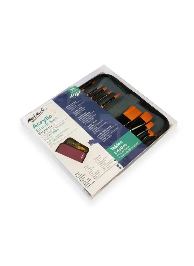 Montmarte Brush Set in Wallet Acrylic - 11PC  - Image 3