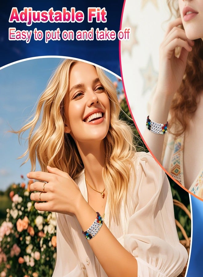 KINFERTE for S Merch Gifts Inspired Bracelets Concert Outfit Album vinyl Poster Shirt 4 Sets Stackable Stretch Friendship Bracelets Merchandise Jewelry Birthday Gifts for S Fans Women - Image 5