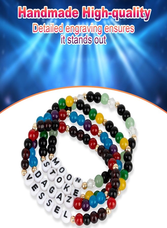 KINFERTE for S Merch Gifts Inspired Bracelets Concert Outfit Album vinyl Poster Shirt 4 Sets Stackable Stretch Friendship Bracelets Merchandise Jewelry Birthday Gifts for S Fans Women - Image 2