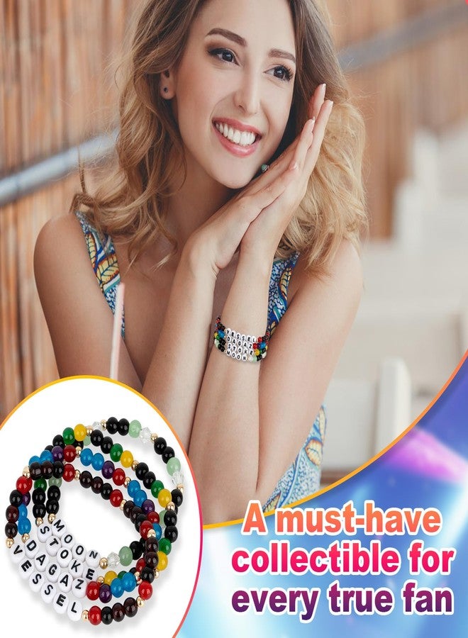KINFERTE for S Merch Gifts Inspired Bracelets Concert Outfit Album vinyl Poster Shirt 4 Sets Stackable Stretch Friendship Bracelets Merchandise Jewelry Birthday Gifts for S Fans Women - Image 4
