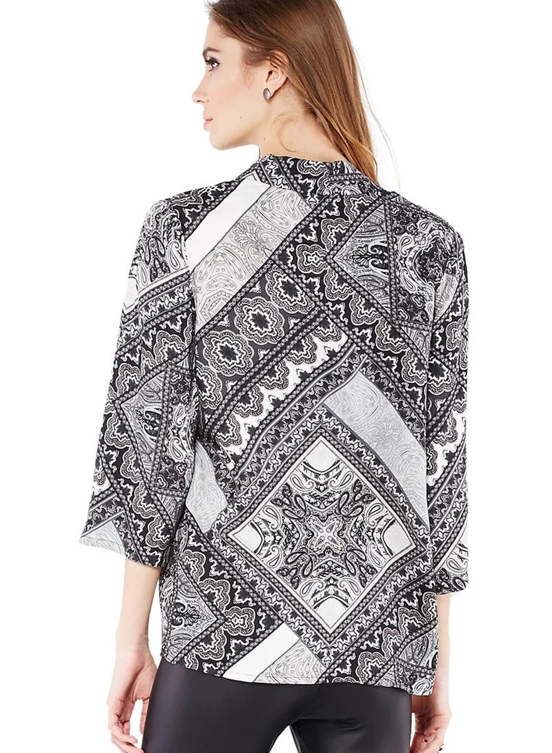 PIECES Ida Printed Kimono