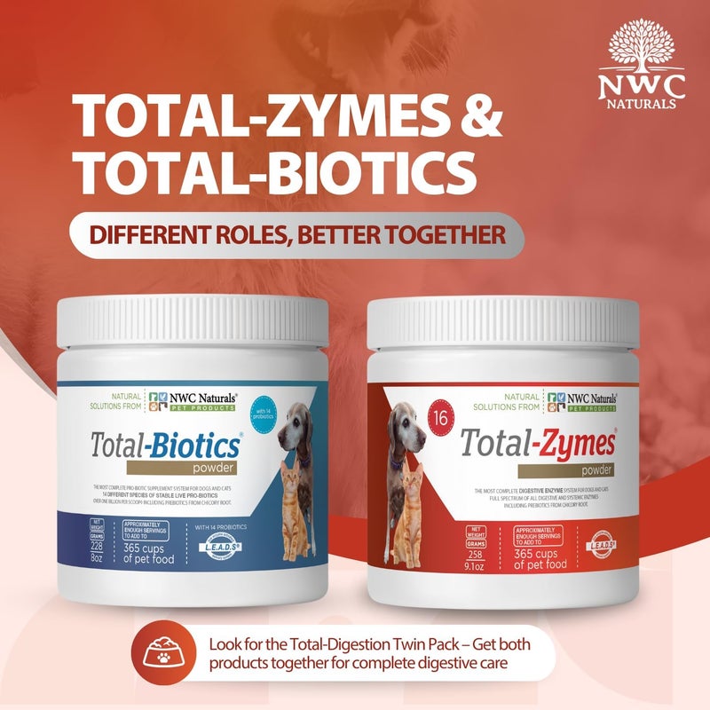 NWC Naturals Total-Zymes Digestive Enzymes Powder for Dogs and Cats - 258g - Image 5