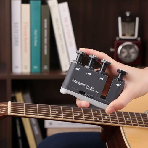 MIFXIN Finger Exerciser Hand Grip Strengthener Guitar Finger Grip Strength Trainer for Athletes Guitar Players Musicians & Physical Finger Training - Image 2