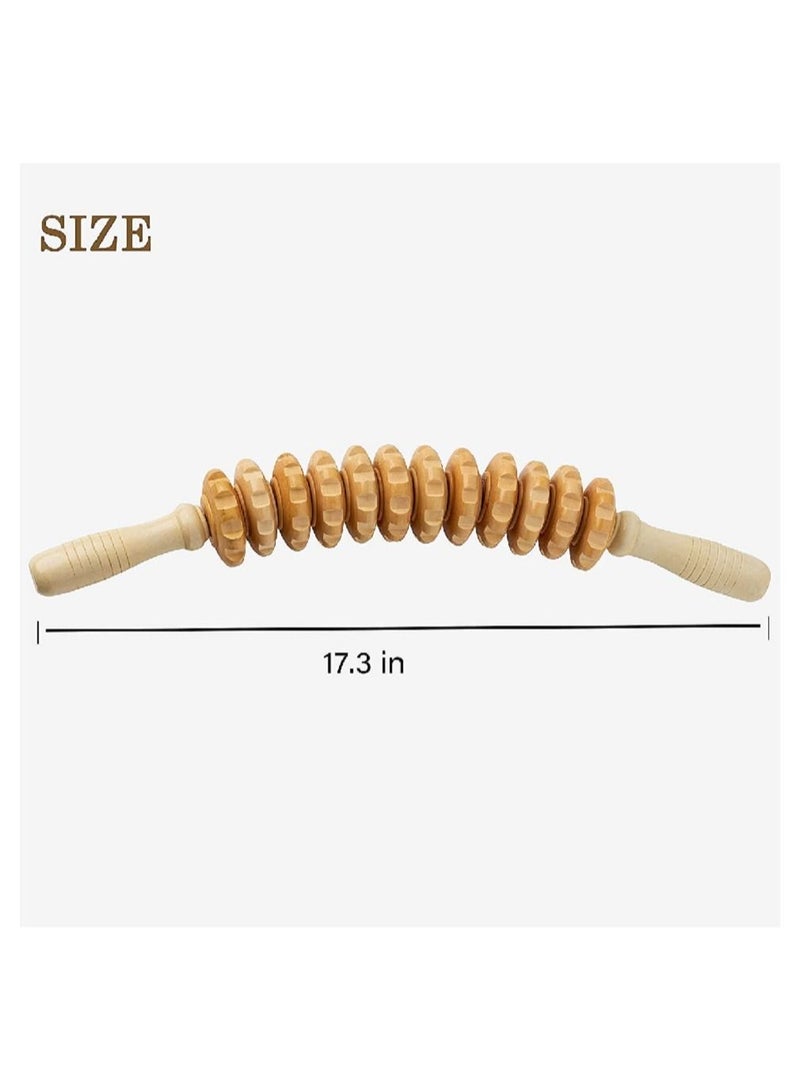 شو وو أدوات تدليك الأسطوانة العلاج بالخشب المنحني - Image 5