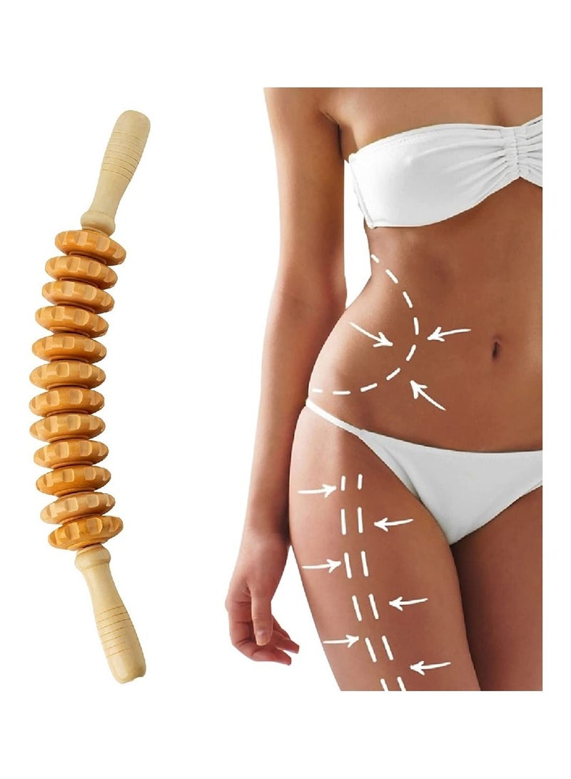 شو وو أدوات تدليك الأسطوانة العلاج بالخشب المنحني - Image 2