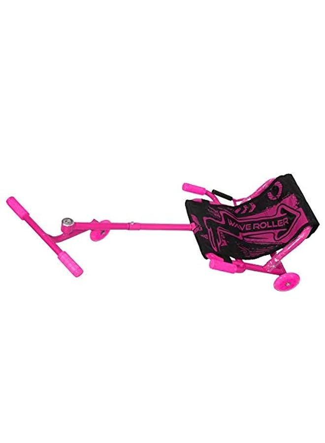 Wave Roller Scooter 3 Wheels With Seat Wheels Luminous Pink