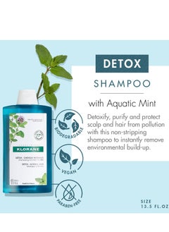 Klorane Klorane - Detox Shampoo with Aquatic Mint for Dull Hair - Purifies, Protects & Invigorates Hair - Visibly Increases Shine  - Image 2