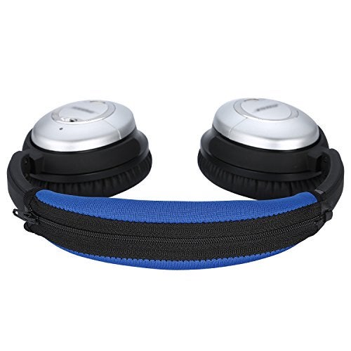 Jarmor QC15 QC2 Headband Cover, JARMOR Replacement Head Band Protector with Zipper [ Easy Installation ] for Bose QuietComfort 15, QuietComfort 2 Headphones (Blue) - Image 1