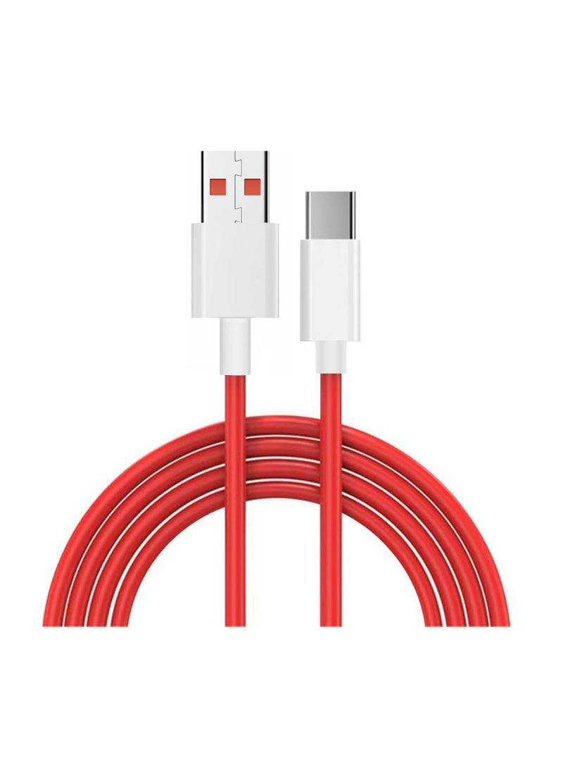 1Pack USB C Cable for OnePlus 14 /13/12/12R/11R/11/10/9/Nord CE/Nord N100 / 8T / 8/8 Pro / 7T / 7T Pro / 7/7 Pro / 6 / 6T / 5T / 5 / 3T / 3, USB Type C Fast Dash Charging Charge Data Cable  - Image 1