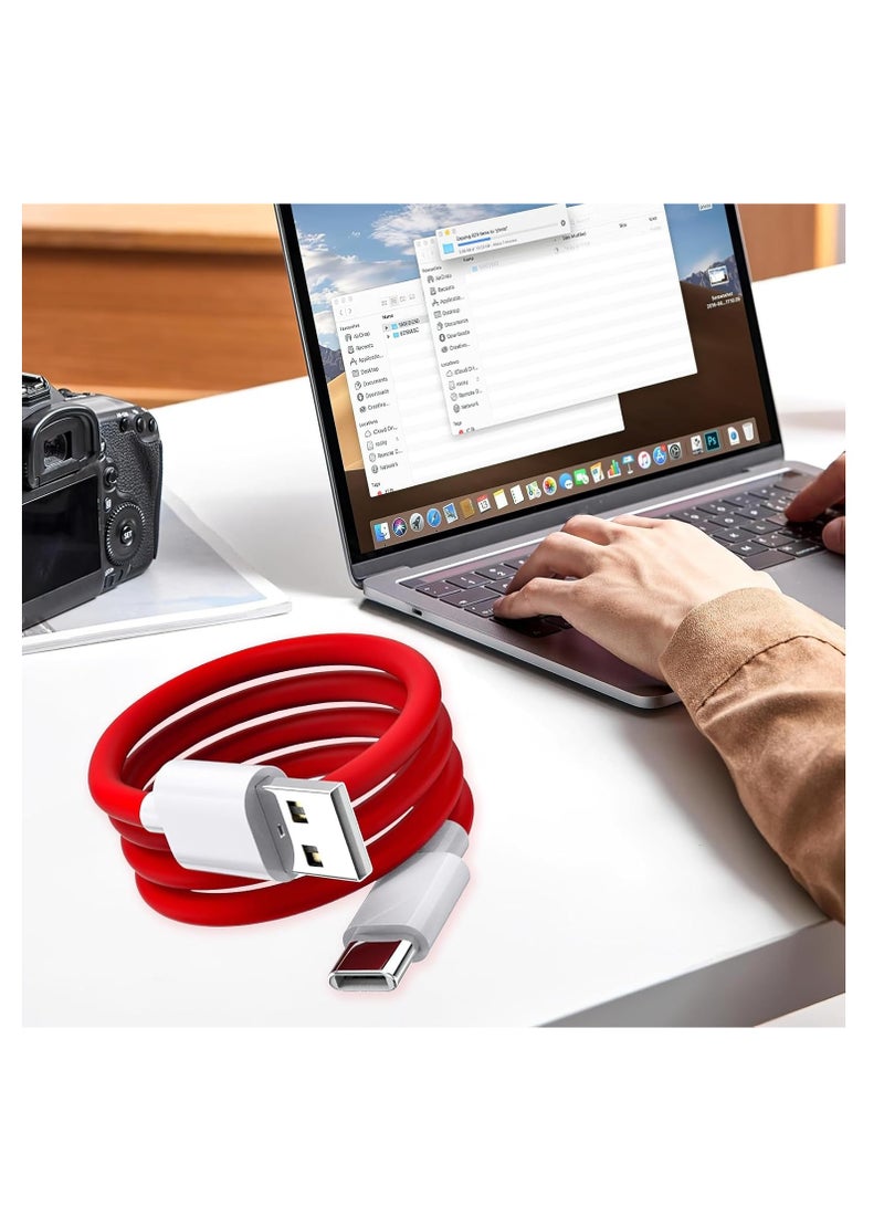 1Pack USB C Cable for OnePlus 14 /13/12/12R/11R/11/10/9/Nord CE/Nord N100 / 8T / 8/8 Pro / 7T / 7T Pro / 7/7 Pro / 6 / 6T / 5T / 5 / 3T / 3, USB Type C Fast Dash Charging Charge Data Cable  - Image 3