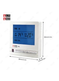 RACO RACO Digital Thermostat with Intelligent Temperature Control and LCD Display | Durable Programmable Thermostat for Home, Hotel, and Office Use  - Image 3