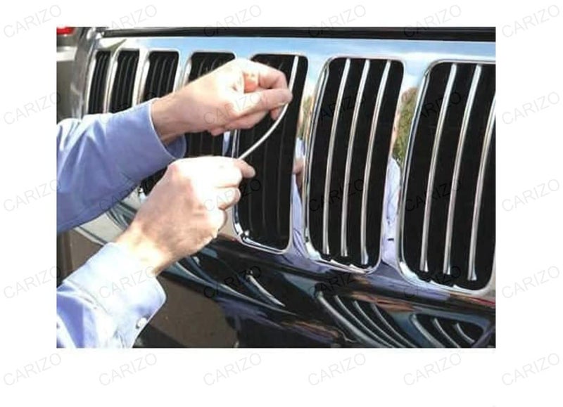 CARIZO Chrome Silver Strip | Beading Roll | Door Edge Guard Protector | Window | Bumper Edge Lip Guard | Interior Exterior Decor (10 mm x 5 Meter) Compatible with All Cars - Image 4