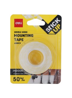 Deli Deli Strong Multipurpose Double-Sided Tape Sleek Design for Strong Strength Bonding Between Walls & Any Surface, Tape for decorative and electronic items on multiple surfaces (Yellow, Set of 2)  - Image 1