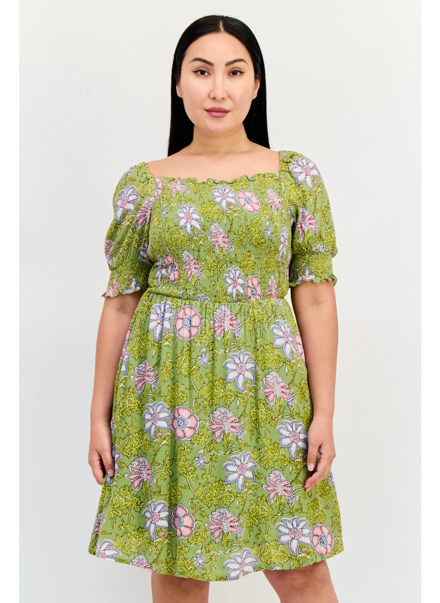 ONLY Women Floral Print Mini Dress, Multicolor  - Image 1