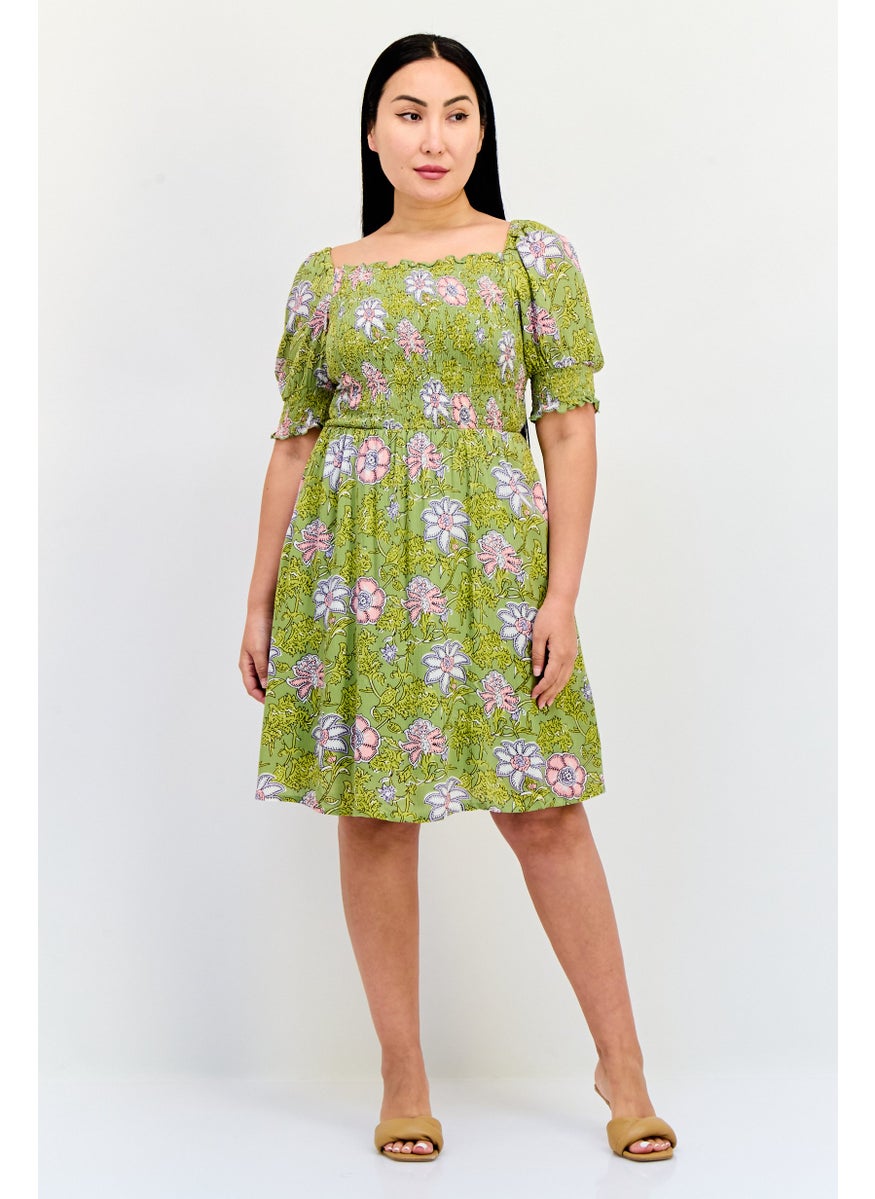ONLY Women Floral Print Mini Dress, Multicolor  - Image 4