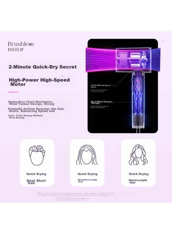 Vtt High-speed Hair Dryer For Home Use, Negative Ion, High Power, Quick-drying, Hair-friendly, Strong Airflow, Low Noise, Portable Hair Dryer, Professional Hair Dryer, Gift - Image 4