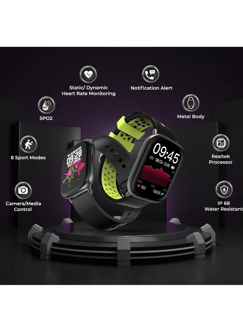 French Connection  Fit Pro Black Leather Strap Full Touch Smartwatch for Men for Men | Best Price UAE