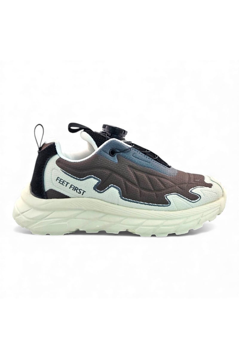 Feet First Bolt Flow Kids Lightweight Sports Sneakers 86-890-25 Coffee - Image 1