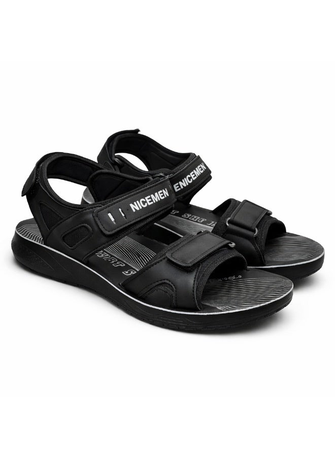 Men's sandals with a multi-link adhesive strap and a comfortable, non-slip sole for walking and everyday activities. - Image 2