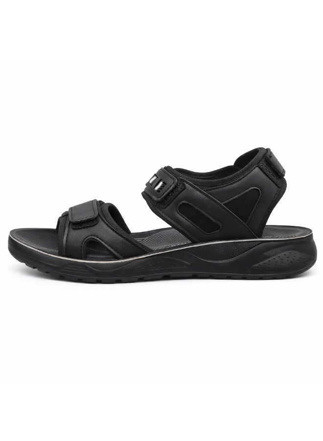 Men's sandals with a multi-link adhesive strap and a comfortable, non-slip sole for walking and everyday activities. - Image 3