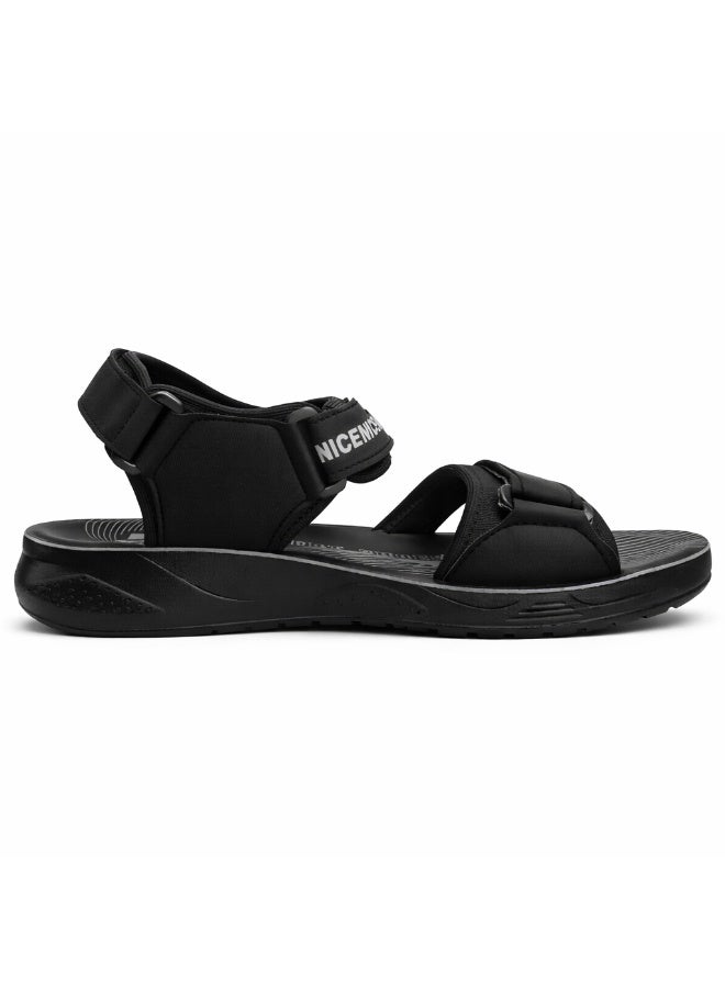 Men's sandals with a multi-link adhesive strap and a comfortable, non-slip sole for walking and everyday activities. - Image 4