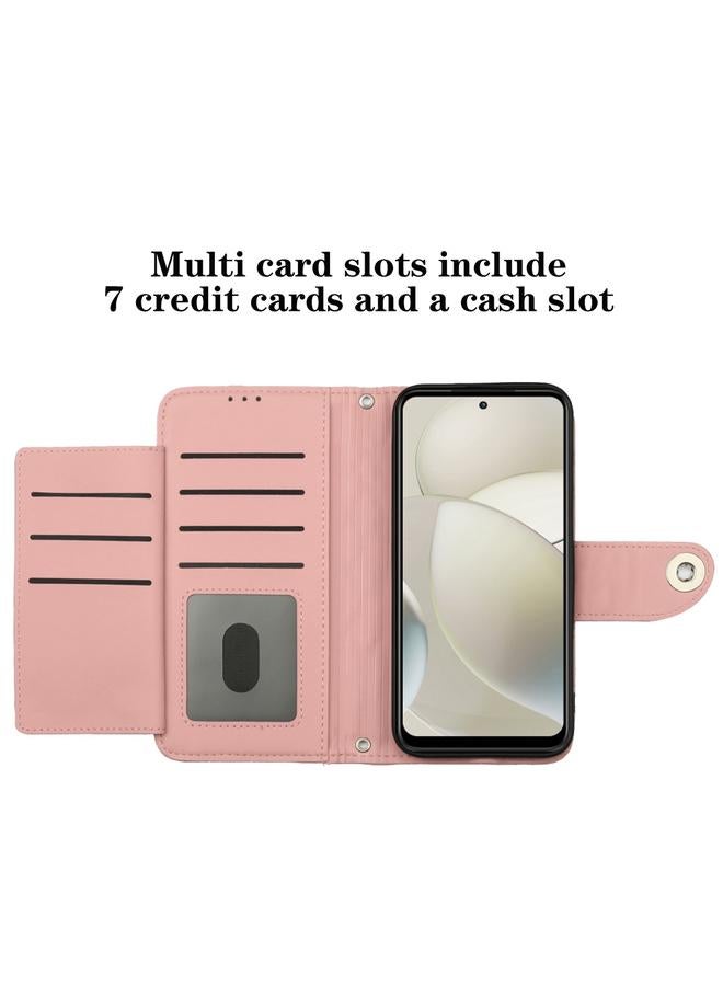 S-TOP Case For Motorola Moto G Power 5G 2024 Rhombic Texture Flip Leather Phone Case with Lanyard - Image 5