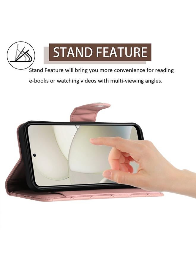 S-TOP Case For Motorola Moto G Power 5G 2024 Rhombic Texture Flip Leather Phone Case with Lanyard - Image 3