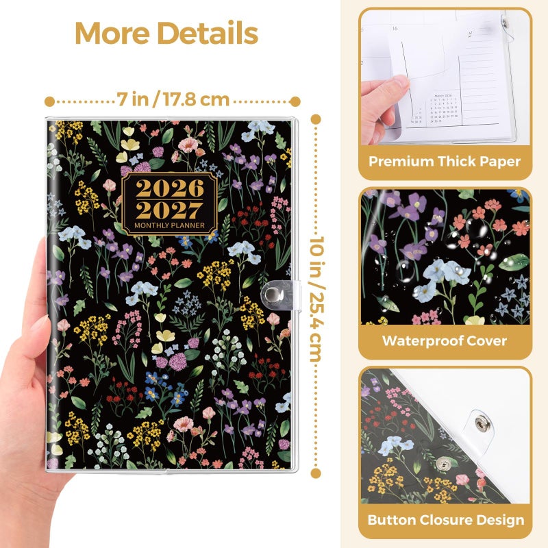 SKYDUE B5 Monthly Planner 2026-2027, 2 Year Calendar Planner from January 2026 to December 2027, 7"x 10" Organizational Planner for Office, School & Personal Use - Image 4