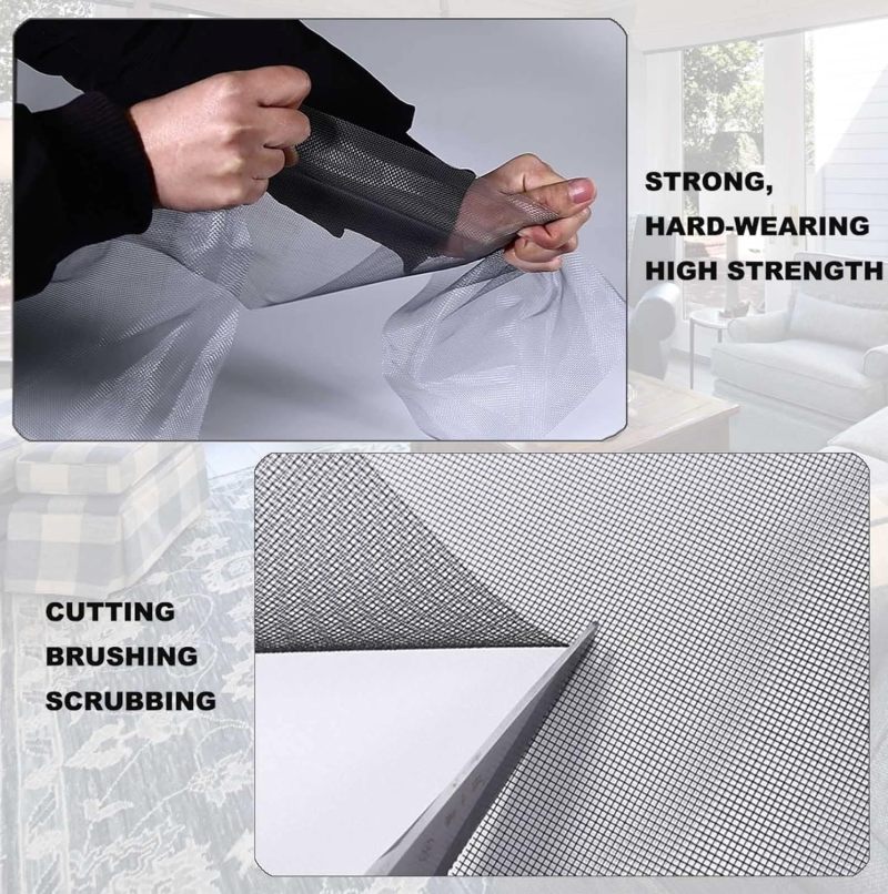 Cat Safety Nets 70 x 110 cm Transparent Fiberglass Mesh - Easy Install Self-Adhesive Tape - Tear Resistant Window Screen for Room Ventilation - Image 2
