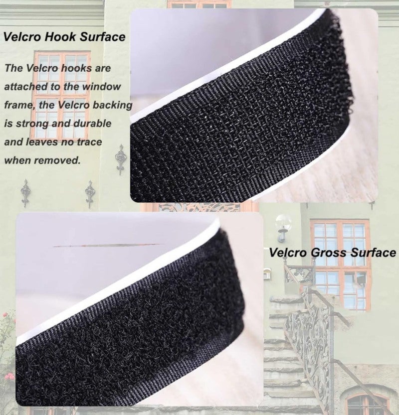 Cat Safety Nets 70 x 110 cm Transparent Fiberglass Mesh - Easy Install Self-Adhesive Tape - Tear Resistant Window Screen for Room Ventilation - Image 5