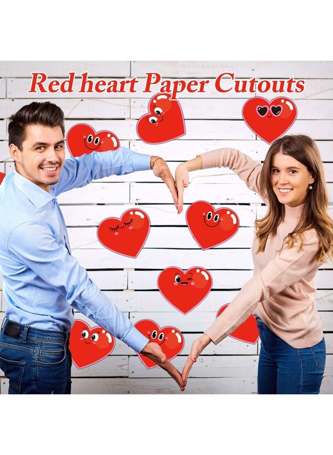 Eersida 80 Pcs Colorful Heart Cut Outs Cutouts Red Heart Shapes Paper Bulletin Board for Valentine's Day Crafts Preschool Classroom Decorations Teacher Supplies Classroom Cutouts - Image 5