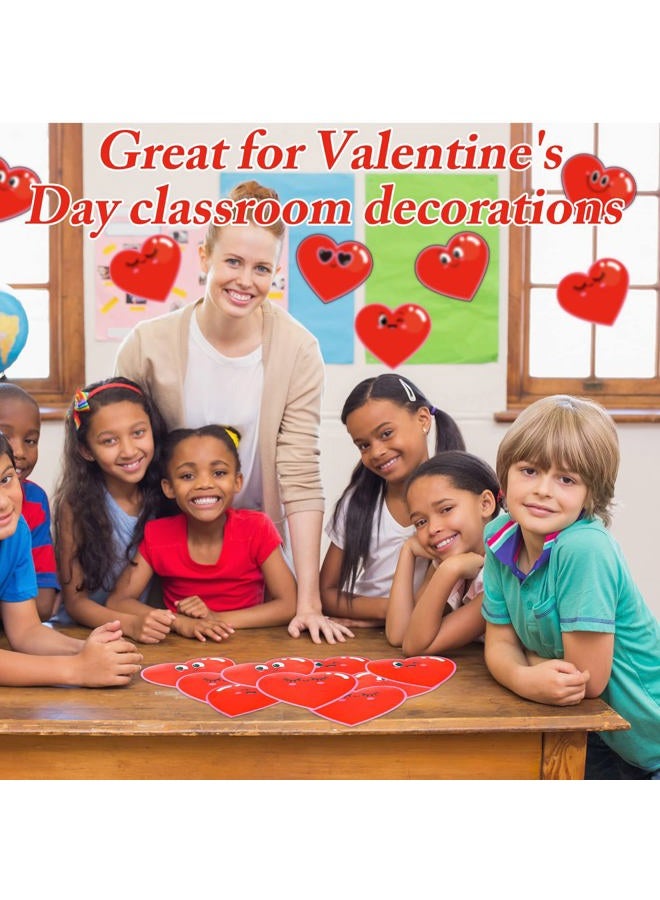 Eersida 80 Pcs Colorful Heart Cut Outs Cutouts Red Heart Shapes Paper Bulletin Board for Valentine's Day Crafts Preschool Classroom Decorations Teacher Supplies Classroom Cutouts - Image 4