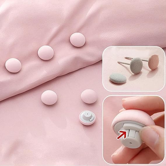 Duvet Cover Clips - High Elasticity Non-Slip Bed Sheet Grippers, Comforter Holders, Quilt Fasteners for Blanket, Mattress, and Covers - Anti-Movement Quilt Clamps (Set of 8) Multicolour  - Image 3