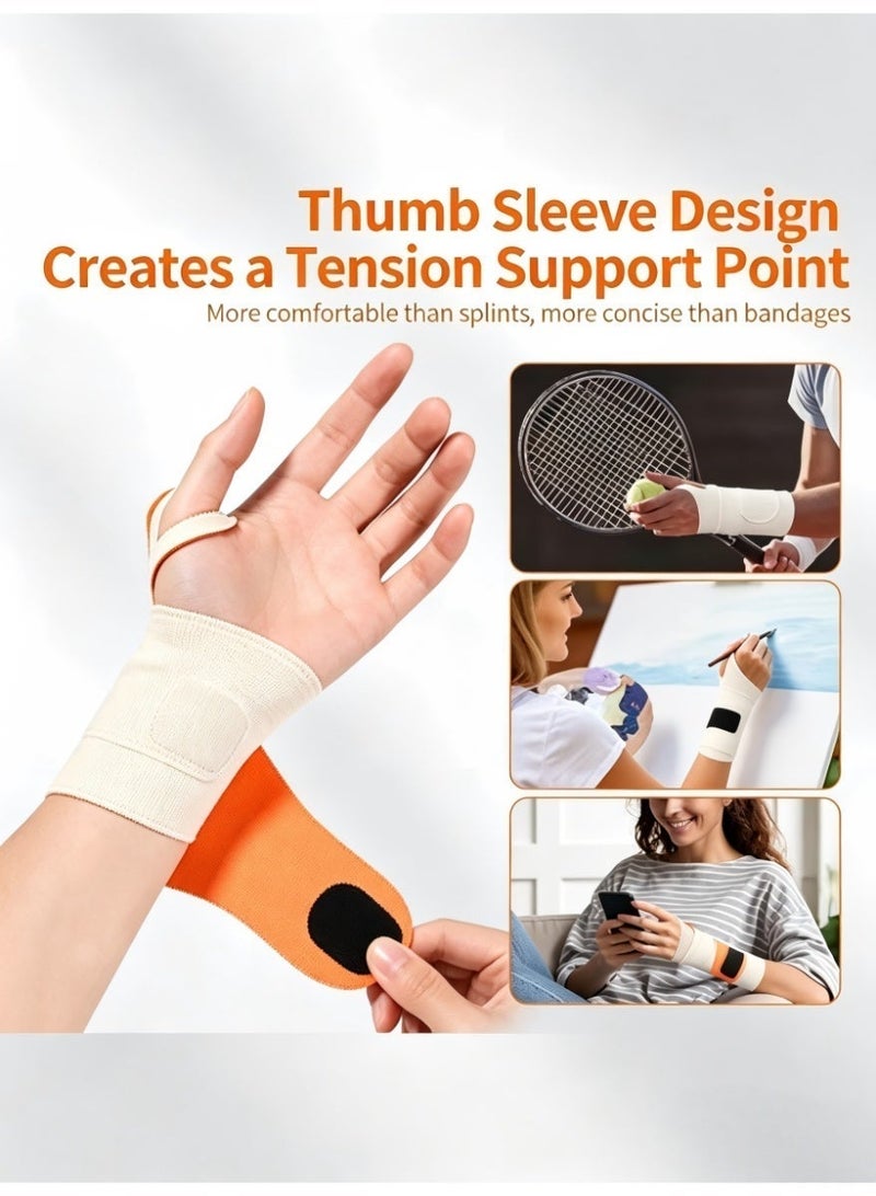 BlueHole Massage Particle Thin Wrist Brace Pair, Elastic Fit Breathable Wrist Wraps, Suitable for Office & Fitness, Relieve Wrist Joint Strain and Pain - Image 3