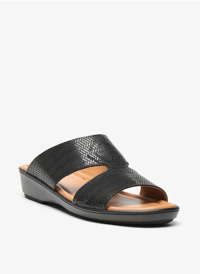 ال بي ال من شو اكسبرس Mens Textured Slip-On Arabic Sandals