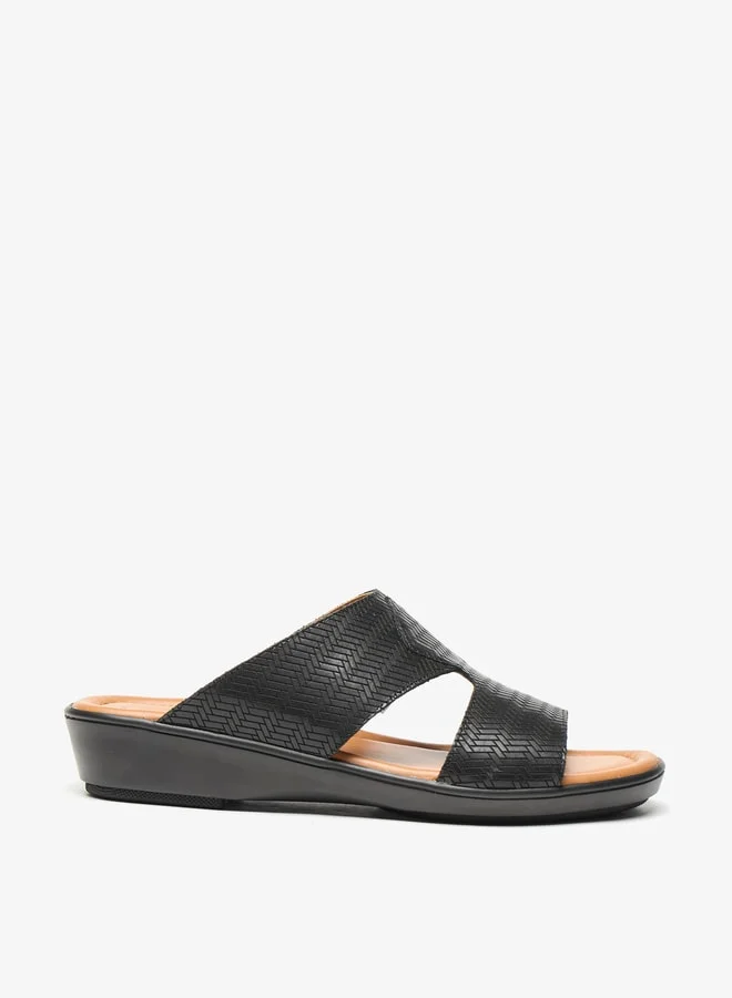 ال بي ال من شو اكسبرس Mens Textured Slip-On Arabic Sandals
