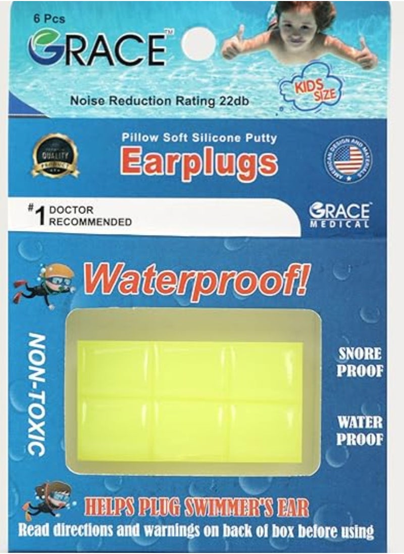 Grace - Baby Ear Plug 6 Pieces - Silicone Multi Color (May vary package) - Image 1