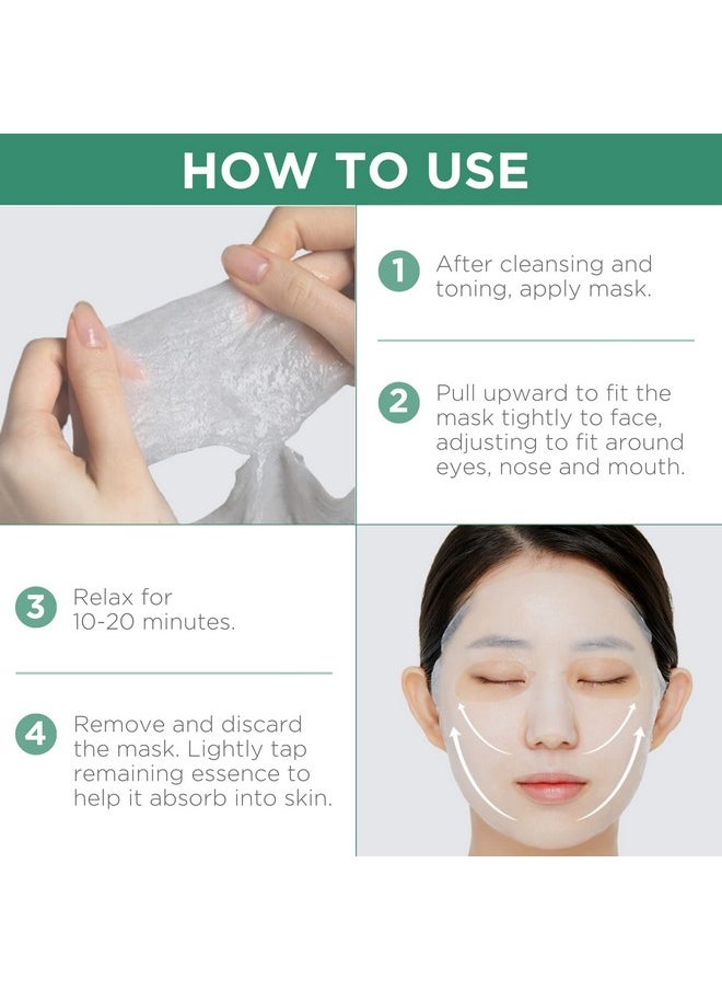 MEDIHEAL Best Korean Sheet Mask Madecassoside Essential Face Mask 4 Sheets For Sensitive Blemish Prone All Skin Types Hydrating Moisturizing Calming Soothing  - Image 5
