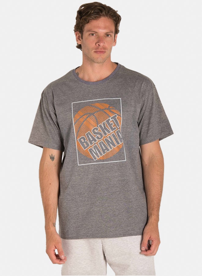 ماركو برجامو تي شيرت موديرن فيت بطبعة - Image 1