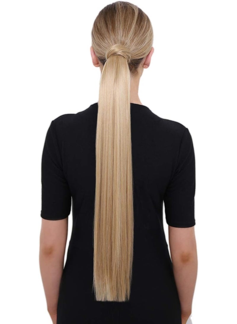 LullaBellz Grande 26" Straight Wrap Around Pony California Blonde - Image 3