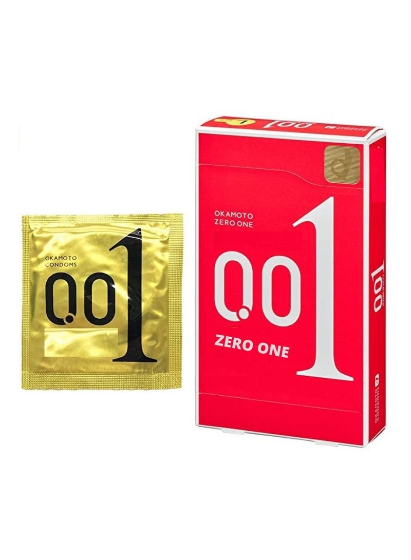 Okamoto condom ultar lubricated with 0.01 size 3pcs - Image 1