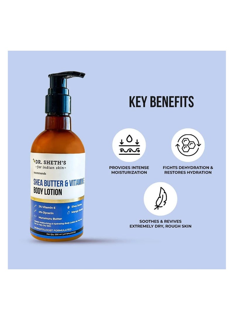 دي آر. شيث'س لوشن الجسم بزبدة الشيا وفيتامين هـ من دكتور شيث - 200 مل - Image 2