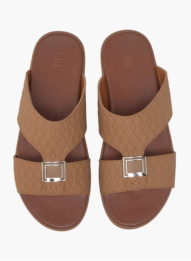 LBL by Shoexpress Men's Textured Slip-On Arabic Sandals  - Image 1