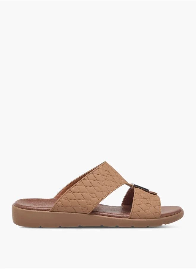 ال بي ال من شو اكسبرس Men's Textured Slip-On Arabic Sandals Ramadan Collection