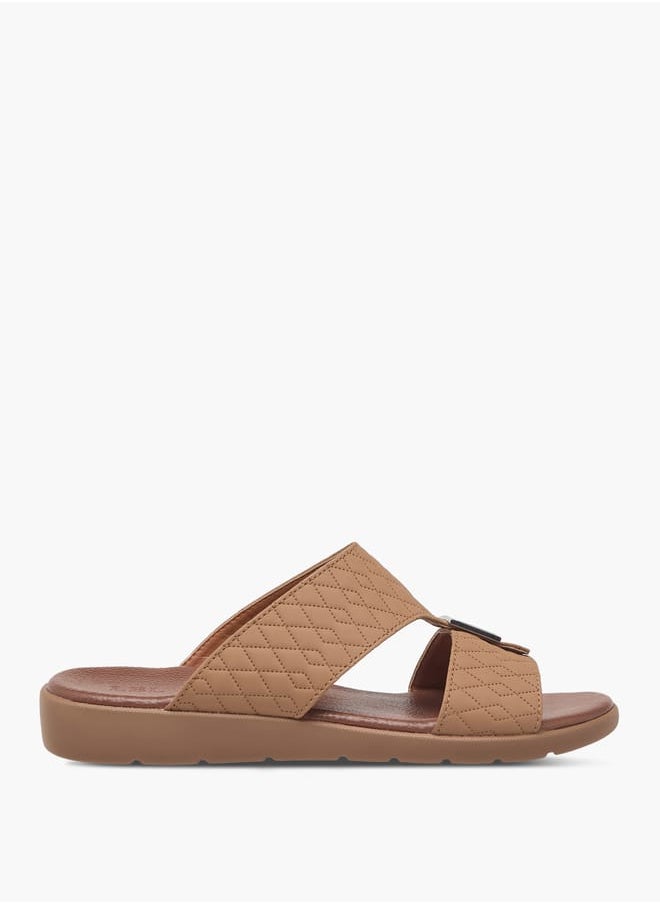 LBL by Shoexpress Men's Textured Slip-On Arabic Sandals  - Image 2