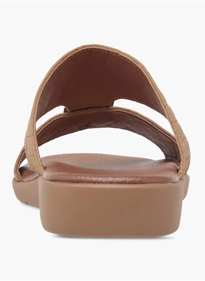 ال بي ال من شو اكسبرس Men's Textured Slip-On Arabic Sandals Ramadan Collection