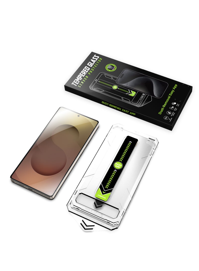 2 حماية شاشة Samsung S24 Ultra شفاف سهل التركيب جودة عالية صلابه H9 درجة اولى A++ احمِ شاشة هاتفك بأعلى معايير الجودة مع لزقة زجاجية شفافة بتصميم مخصص و تركيب فائق الدقة والسهوله باستخدام إطار محاذاة ذكي يضمن لك تثبيت دقيق وخالٍ من الفقاعات بلمسة واحدة. مصنوع من زجاج أساهي الياباني المقوى الناجح باعلى اختبار الصلابه المقاوم للخدوش والغبار 9H, الحاصلى على اعلى درجات الجوده A++ تضمن حماية طويلة الأمد ووضوح عالي الدقة مع حماية مثالية دون التأثير على استجابة اللمس ويدعم حساسية اللمس الكاملة ومضاد لبصمات الأصابع ووضوح فائق وحساسية لمس طبيعية واقي بإطار أسود .