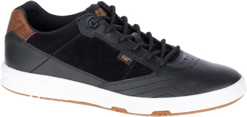 CATERPILLAR Men's Black Leather Sneakers - Image 2
