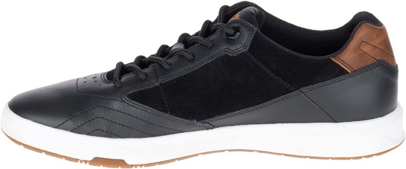 CATERPILLAR Men's Black Leather Sneakers - Image 3