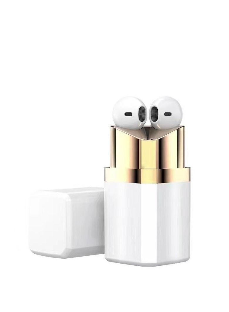 GULFLINK Luxury Fashion Design Lipstick Earbuds Red - Image 4